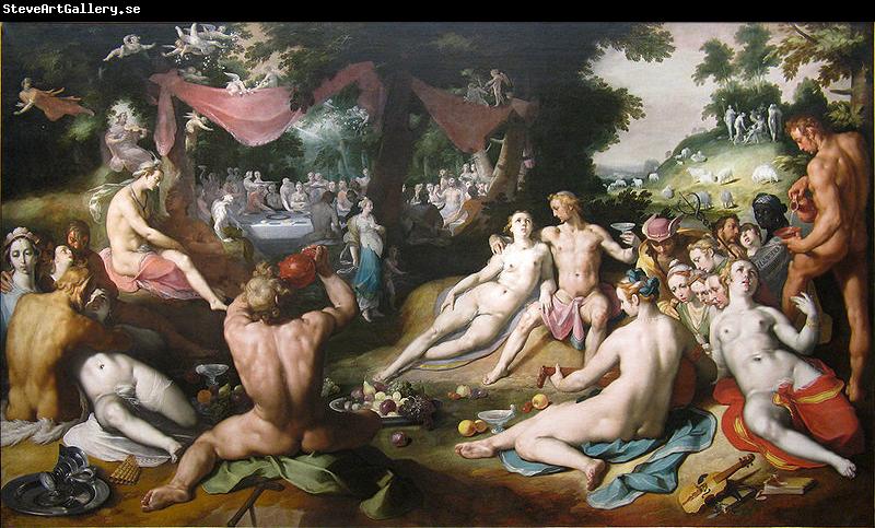 cornelis cornelisz The wedding of Peleus and Thetis